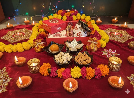 Chakkiwalle Diwali Hampers | ABHIVADAN | Dry fruits | Dry Fruit Sweets  | Diyas | Gifting | Family & Friends