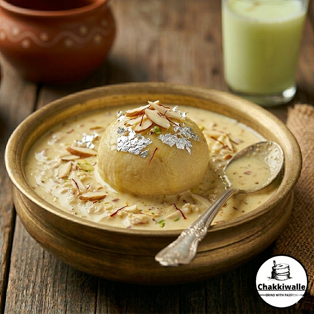 CHAKKIWALLE Badam Bhog specifically is a luxurious, creamy, and soft sweet with a rich, nutty flavor, balanced sweetness, and a melt-in-the-mouth texture