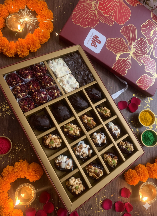 Chakkiwalle Diwali Hampers | NH8 Gourmet Box | Chocolates  | Laddu | Baklava | Celebrations | Gifting | Family & Friends