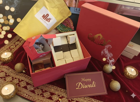 Chakkiwalle Diwali Hampers | NH8 PITARA | Assorted Dry Fruits Sweets | Bites | Baklava | Savories | Celebrations | Gifting | Family & Friends