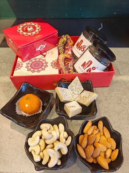 Chakkiwalle Diwali Hampers | ABHIVADAN | Dry fruits | Dry Fruit Sweets  | Diyas | Gifting | Family & Friends