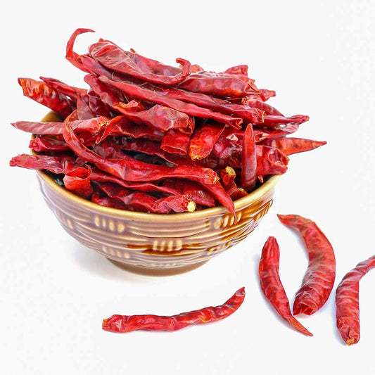 Chakkiwalle Byadgi Red Chilli Whole (Stemless) | Sabut Lal Mirch/Dried Red Chilli/Clean Red Chilli Whole | Medium Spicy 100GM