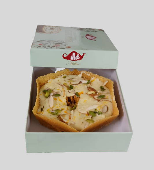 Chakkiwalle Malai Ghewar | 6 inch | Indian Mithai prepared in desi ghee | Rajasthan famous Sweet Ghewar