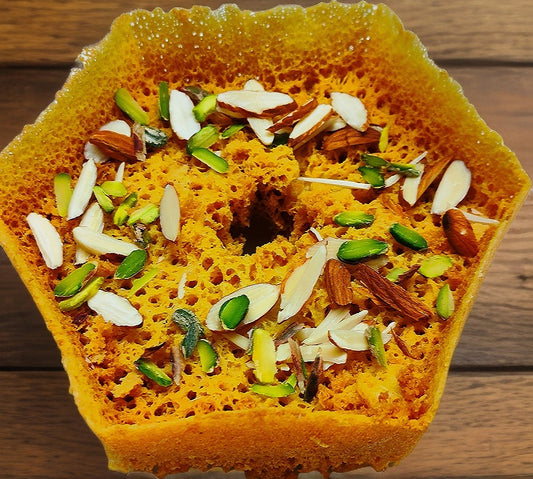 CHAKKIWALLE  Plain Ghevar | A Classic Rajasthani Dessert Made With Refined Flour | Pure Ghee | This Festive Sweet is Perfect For Celebrations Gifting And Special Occasions | Freshly Prepared With Premium ingredients | Traditional taste In Every Bite |