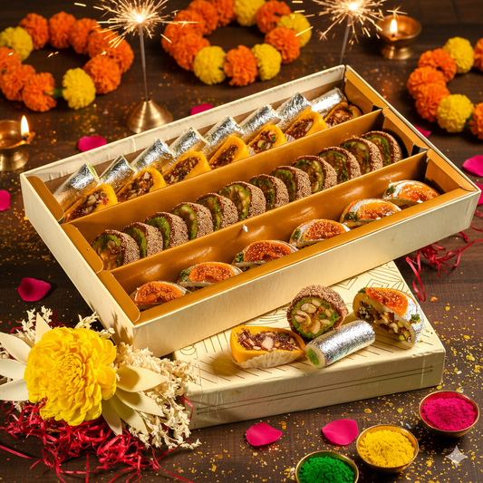 Chakkiwalle Diwali Hamper | VISHISHT | Assorted Dry Fruits Sweet Box | Gifting | Family & Friends | 1 KG
