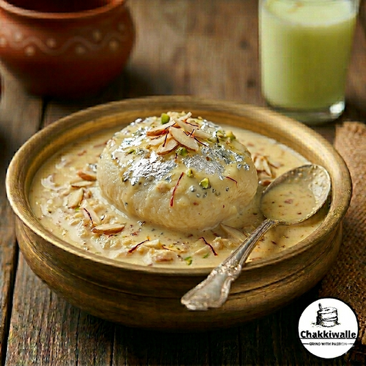CHAKKIWALLE  Kheer Chom Chom  has a very sweet, milky, and creamy flavor , with a texture that is simultaneously soft, spongy, and creamy |