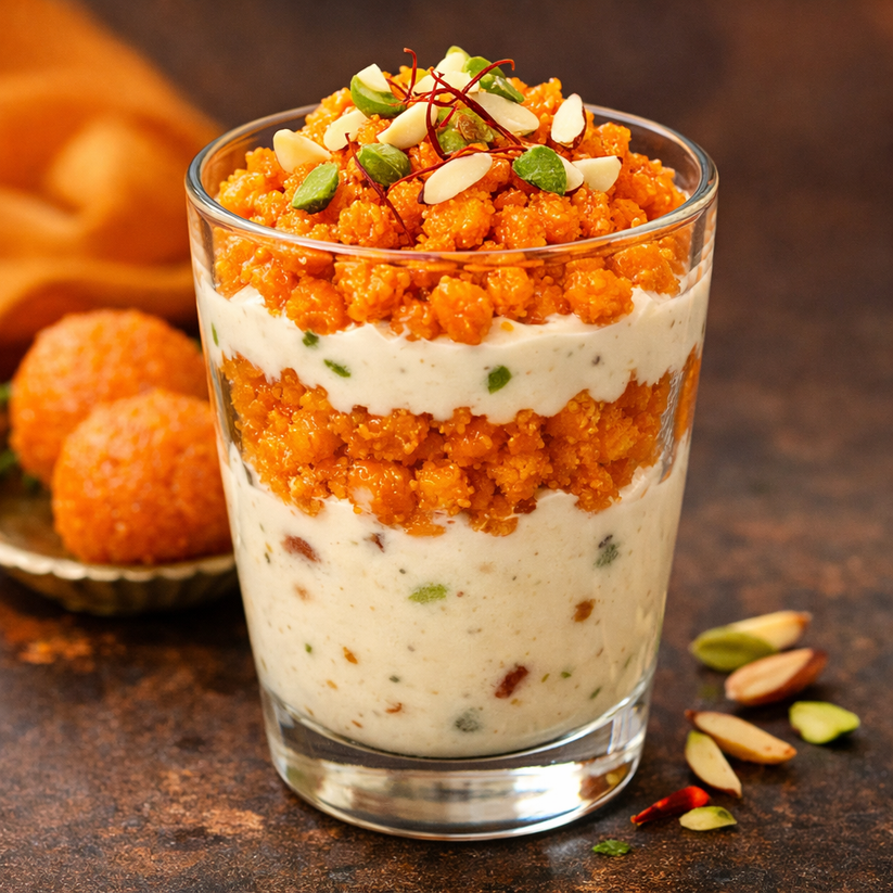 Chakkiwalle Motichoor Rabri Parfait Indulge In The Rich Taste of Tradi ...