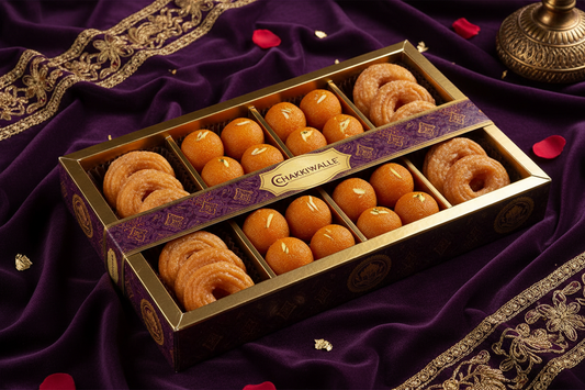 Chakkiwalle Assorted Laddu & Balushahi | Gifiting Box | Sweets | 1 Kg